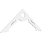 Ekena Millwork Pitch Cena Architectural Grade PVC Gable Pediment, 48"W x 18"H x 1"P (9/12) GPP048X018X100CEN - alternate 1